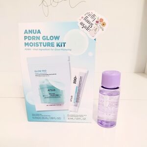 Anua PDRN Glow Moisture Kit with Clinique Make Up Removal